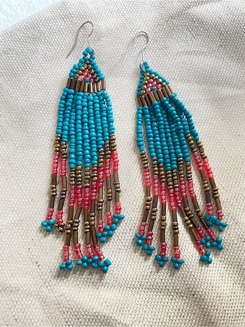 Large earrings